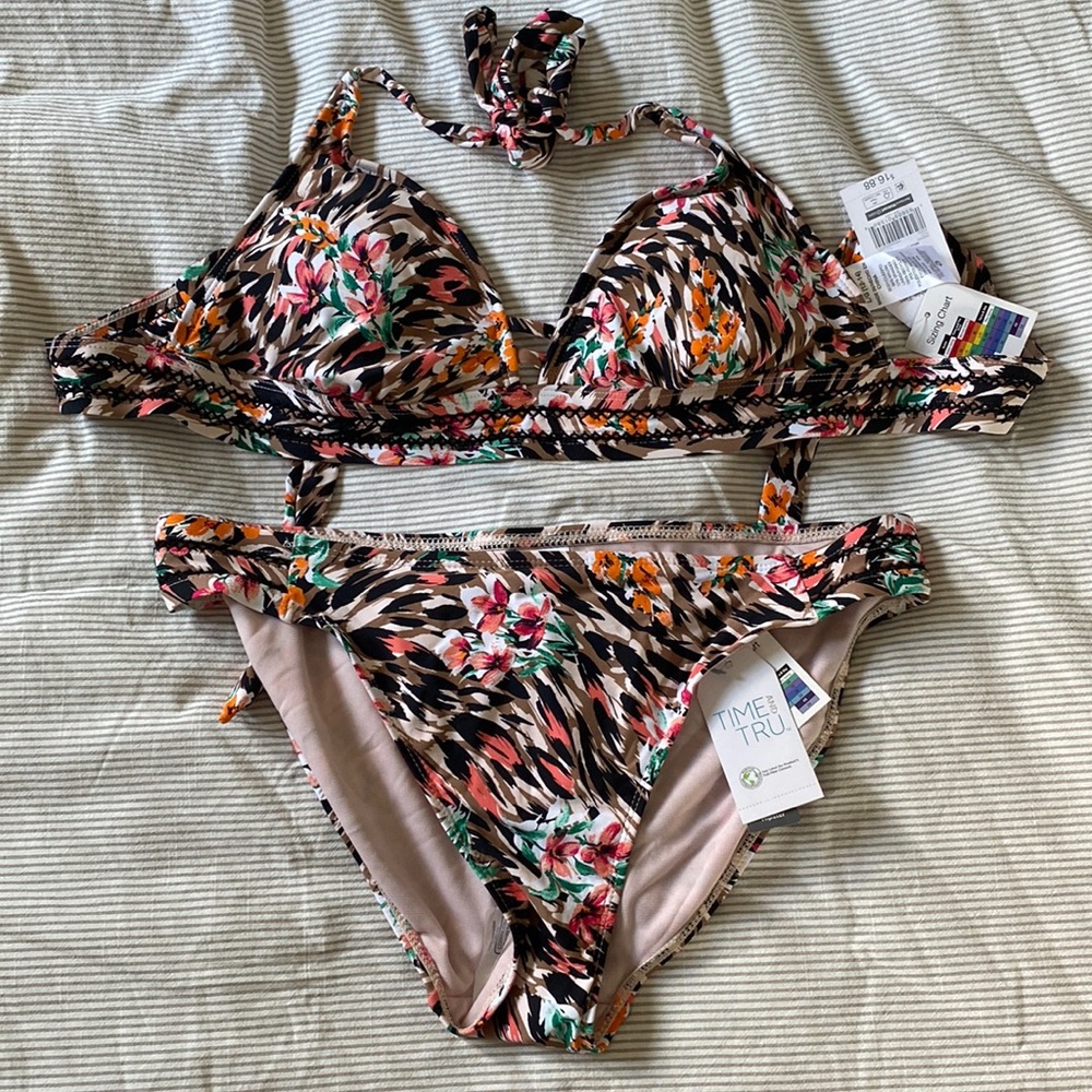 Time and Tru 2 piece bikini, M bottom and L top